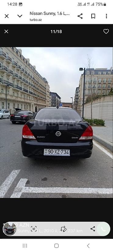 Yağlar və avtokimyəvi maddələr: Nissan Sunny: 1.6 l | 2010 il Sedan — 7