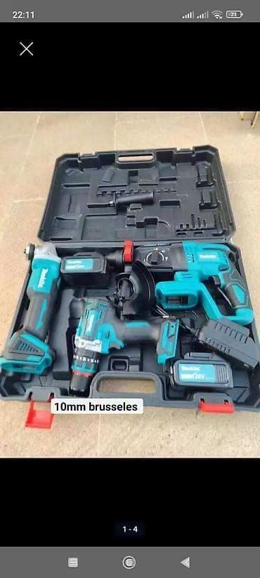 Akkumulyatorlu alət dəsti – 18V Dəst tərkibi: - Zərbəli