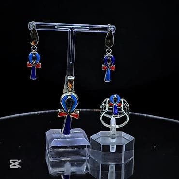 Zinət dəsti – etnik motivli gümüş aksessuarlar - Material: gümüş