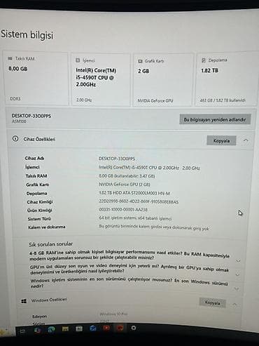 oyun cd: Masaüstü kompüter seti – oyun və gündəlik istifadə üçün Tərkib: - — 2