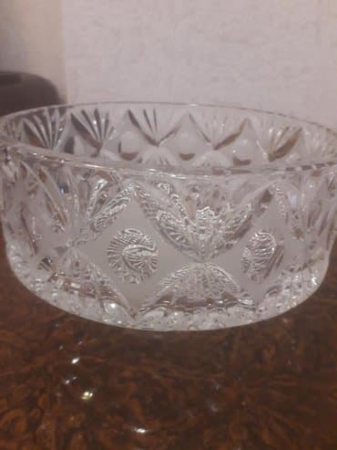 vaza qab: Xrustalniy vaza,tazedir cehizlik,Russiyadan gelme — 3