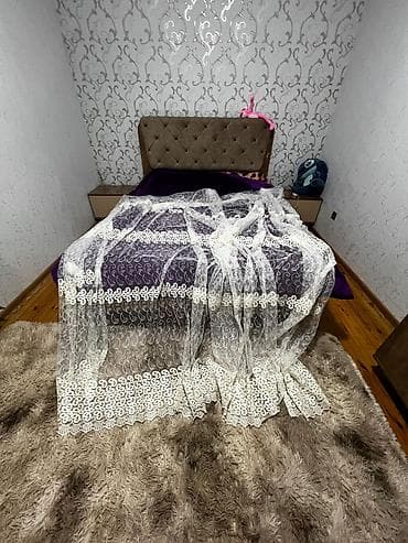 Tül pərdə dəstləri - Modellər: 3 fərqli naxışlı variant 1) Ağ, incə