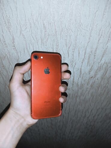 Apple iPhone: IPhone 7, 128 GB, Qırmızı, Barmaq izi
