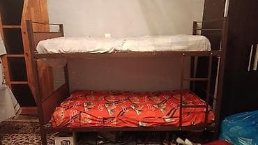 Oğlan və qız üçün, Çarpayı, Matras ilə, Siyirməsiz, Dəmir — 1