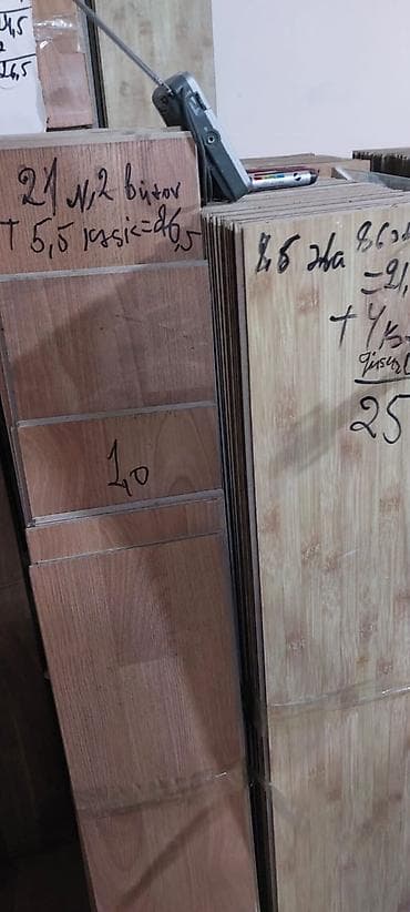 Ev saatları: Laminat satılır təmiz səliqəlidir sökülüb yıgılıb hər kv var 5 — 10