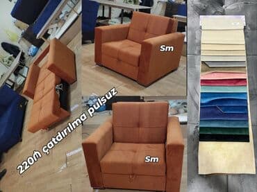 Mətbəx mebeli: Mini-divan, Yeni, Açılan, Bazalı, Parça, Şəhərdaxili pulsuz çatdırılma — 2