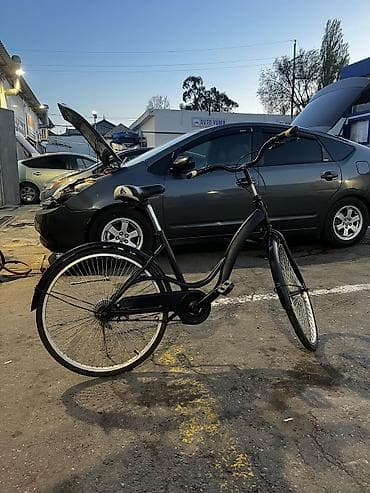 velosepetlər: Şəhər/krüizer tipli velosiped - Rəng: mat qara - Rəhm: aşağı enişli — 2