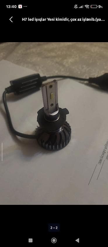 H7 LED far lampası - Tip: H7 bazalı avtomobil LED lampası - Tək lampa