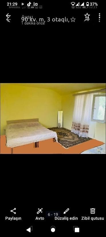 berdede ev: 3 otaqlı, 90 kv. m, Yeni təmirli — 4
