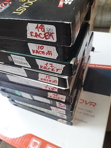 CD, DVD disklər və kassetlər: Videokasetlər S-VHS HiFi stereo master topdan satılır.Cəmi 21 ədəd — 4