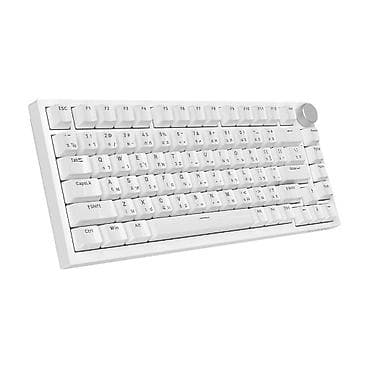 ses yukseldici: AJAZZ mexaniki klaviatura – White - Kompakt 75% layout: F1–F12 — 2
