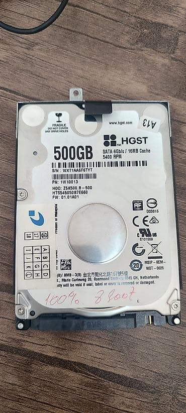 Daxili Sərt disk (HDD) Hitachi, 512 GB, 5400 RPM, 2.5"