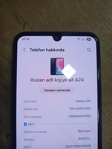 samsung a35 ekran: Samsung Galaxy A24 4G, rəng - Boz, İki sim kartlı — 2
