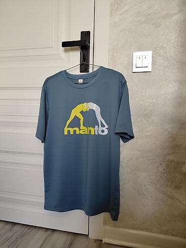Мужская футболка, Manto, M, цвет - Голубой — 4