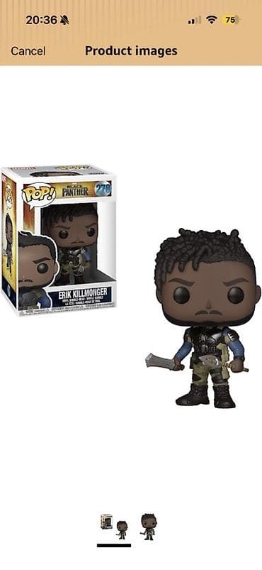 Oyuncaq fiqurlar: Funko Pop! Marvel: Black Panther – Erik Killmonger (№278) kolleksiya — 1