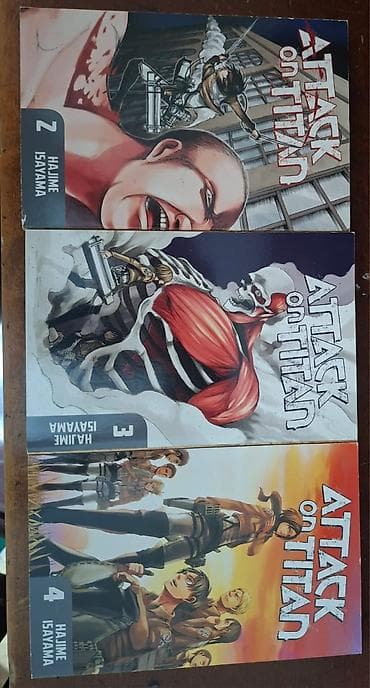 Книги и журналы: Məhsul: Attack on Titan manga seriyası – 3 ədəd kitab - Müəllif — 1