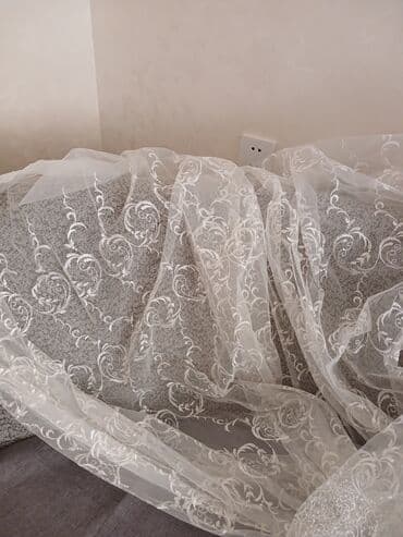 İşlənmiş, Tül, rəng - Ağ, Ünvandan götürmə