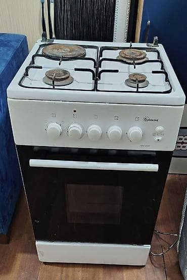 Qaz sobası Ayrıca dayanan, 4 gözlü, İşlənmiş