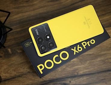 iphone s: Poco X6 Pro, 512 GB, rəng - Sarı, Barmaq izi — 2