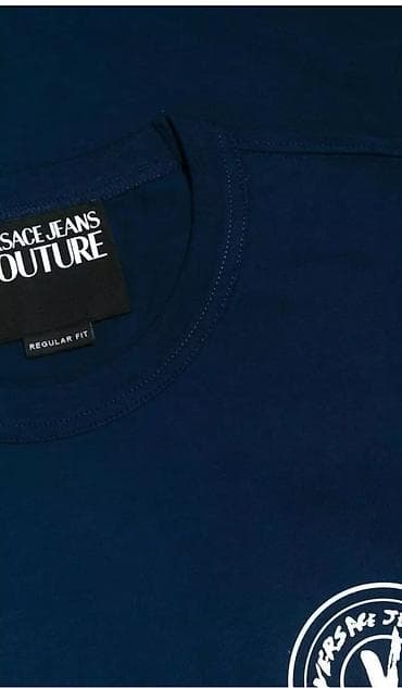 Futbolka, Versace Jeans, M, rəng - Göy