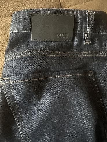 HUGO BOSS kişi cins şalvarı 100% original ideal vaziyatda olcu S - — 4