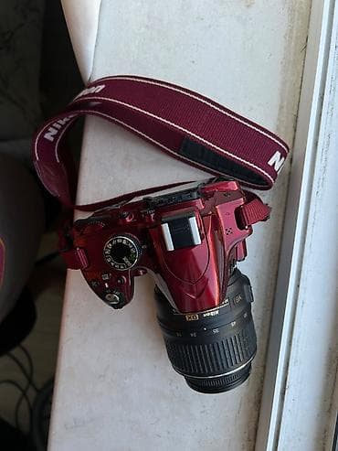 Nikon D3200 DSLR CAMERA yaxşı baxılıb, 18-55 öz lensi 64gb yaddaş — 2