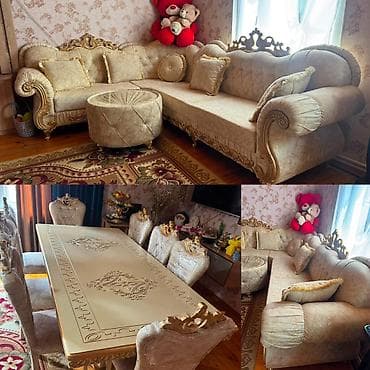 Kunc Divan + Masa Desti birlikde *1600 azn* satilir‼️8 ededdir stullar lalafo.az -da Kunc Divan + Masa Desti birlikde *1600 azn* satilir‼️8 ededdir stullar