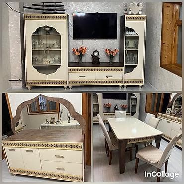 iki nəfərlik matras: Masa və oturacaqlar — 1