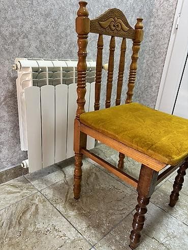 klassik: Mətbəx üçün, Qatlanmayan, rəng - Sarı Stul — 6