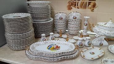 versace servis: Nahar dəsti, Keramika, 12 nəfərlik, Yaponiya — 3