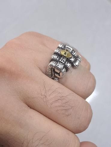 buji: - Material: 925 sterling gümüş (üz daxili “925” damğası görünür) - — 1