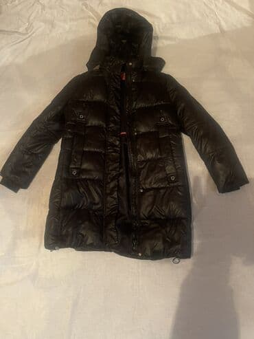 женский пуховик новый: Qadınlar üçün qışlıq şişmə gödəkcə - Rəng: qara - Model: uzun — 1