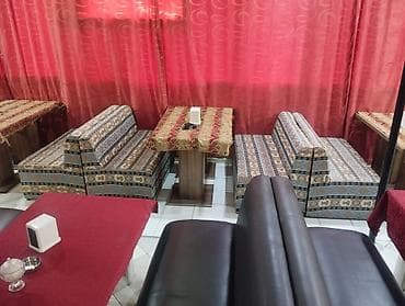 divan restoran: Kafe və restoranlar üçün yumşaq oturacaq dəstləri iki divan 1 masa 17 — 2