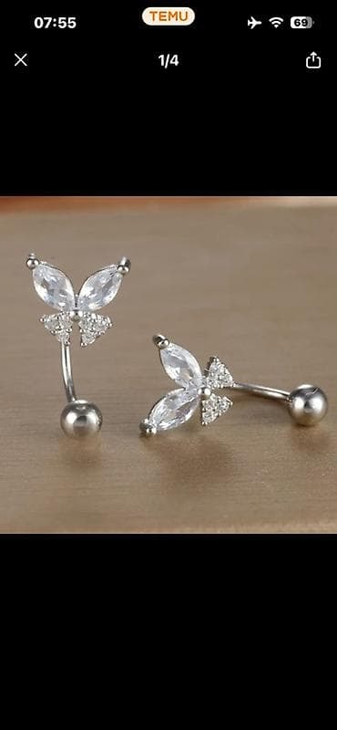 0998821500 Whatsapp Əlaqə Zəng 0555799239 Kəpənək dizaynlı pirsinq