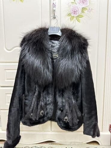 Sviterlər: Kürk, S, rəng - Qara — 1