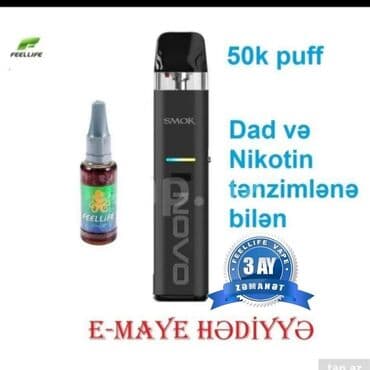 masin ucun qelyan: SMOK Novo ECO elektron siqaret (50k+ puff) üzərində 30 ml maye — 3