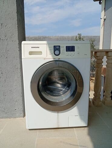 üzqırxan maşınlar: Paltaryuyan maşın Samsung, 6 kq, İşlənmiş, Avtomat, Qurutmasız, Kredit yoxdur, Ünvandan götürmə — 1