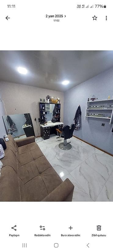 alet: Bərbər/xair qəbulu üçün tam təchizatlı salon yeri Buzovna Laçın — 3