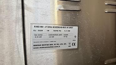 Elektrik soba, Şirniyyat üçün, Çörək, 4 mərtəbəli, İşlənmiş — 3