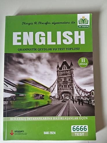 **English – Qrammatik qeydlər və test toplusu, II hissə** İçində heçnə — 1