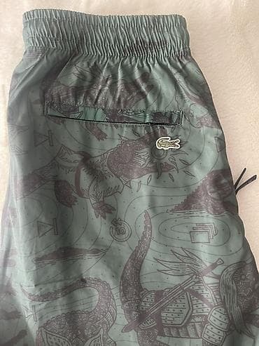 sport şalvar: Lacoste x Netflix kişi şalvarı – Relaxed Fit - Rəng: tünd yaşıl — 5