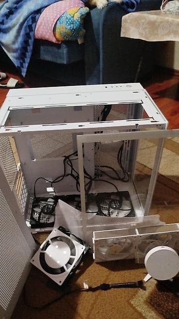 Sərt disklər (HDD): GameMax ağ rəngli kompüter korpusu + soyutma ventilyatorları dəsti — 5