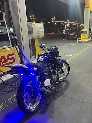moto ile barter: Motosiklet – Naked tip, mavi/qara rəng sxemi, ağ disklər Texniki və — 6
