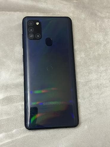 Samsung Galaxy A21S, 32 GB, rəng - Mavi, Barmaq izi