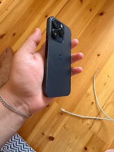 IPhone 15 Pro, 128 GB, Blue Titanium, Simsiz şarj, Face ID — 3