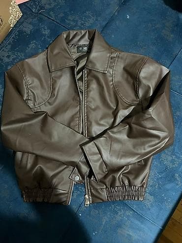 qış koftaları: Pencək, Dəri, XS — 1