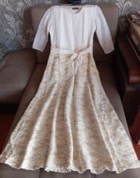 буквы из пенопласта на свадьбу: Xanım üçün yuxarı kofta hissəsi ağ rəngli güpürdən, aşağı yubka — 1