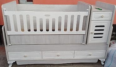 madera mebel: Oğlan və qız üçün, Yeni, Dördbucaq, Beşik, Matrassız, Yellənmə mexanizmsiz — 1