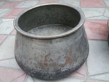 boyuk qazan: Böyük mis qazan - Material: qalın döymə mis - Forma: enli ağızlı — 1