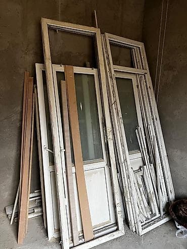 qrup profil şəkilləri: PVC profil pəncərə və balkon qapısı dəstləri - Material: ağ rəngli — 2